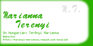 marianna terenyi business card