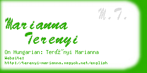 marianna terenyi business card